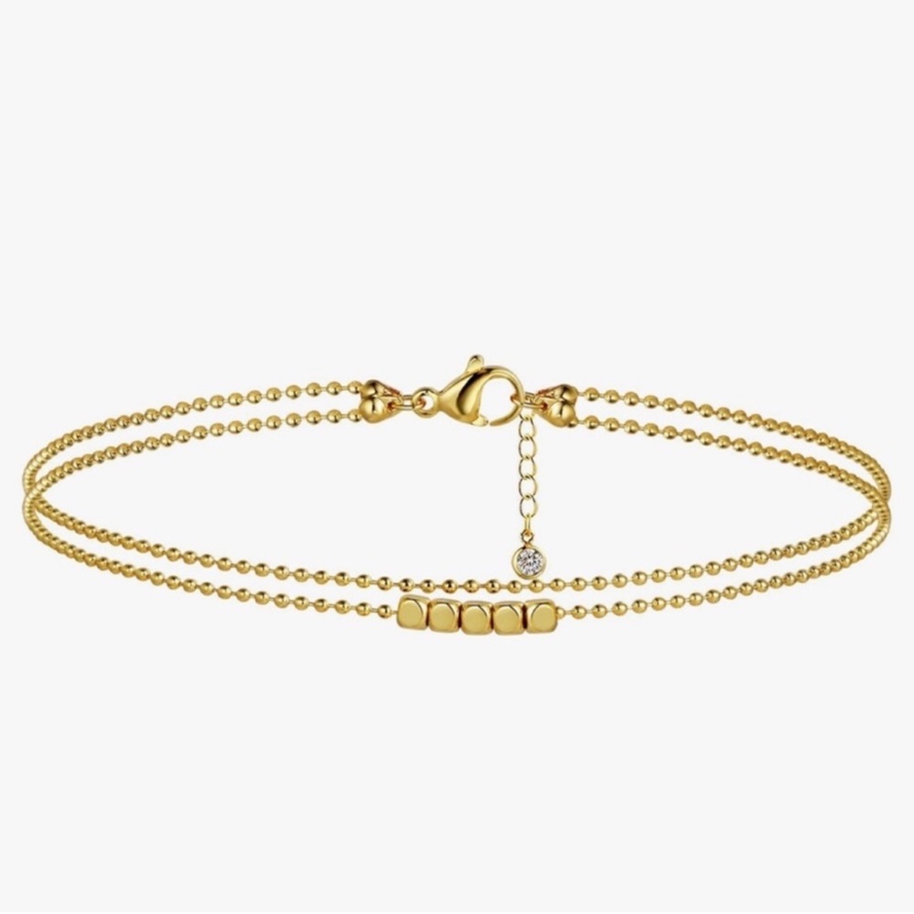 NEW 14K Gold Plated Elegant Gold Ankle Bracelet
